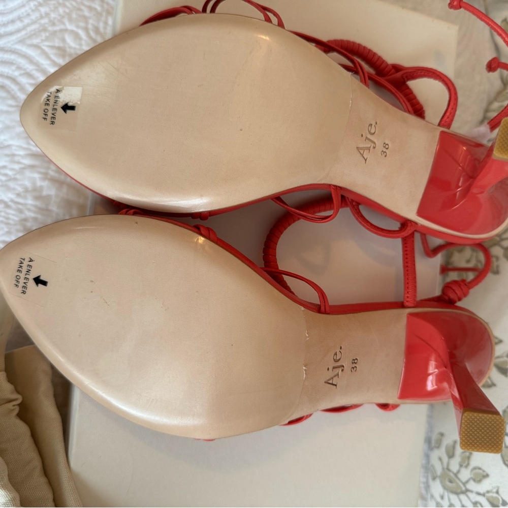 AJE Mirage Leather Strappy Heel - Picture 5 of 5